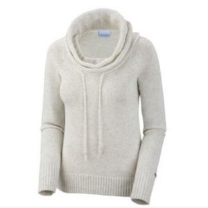 Cream Columbia Cowel Knit Sweater